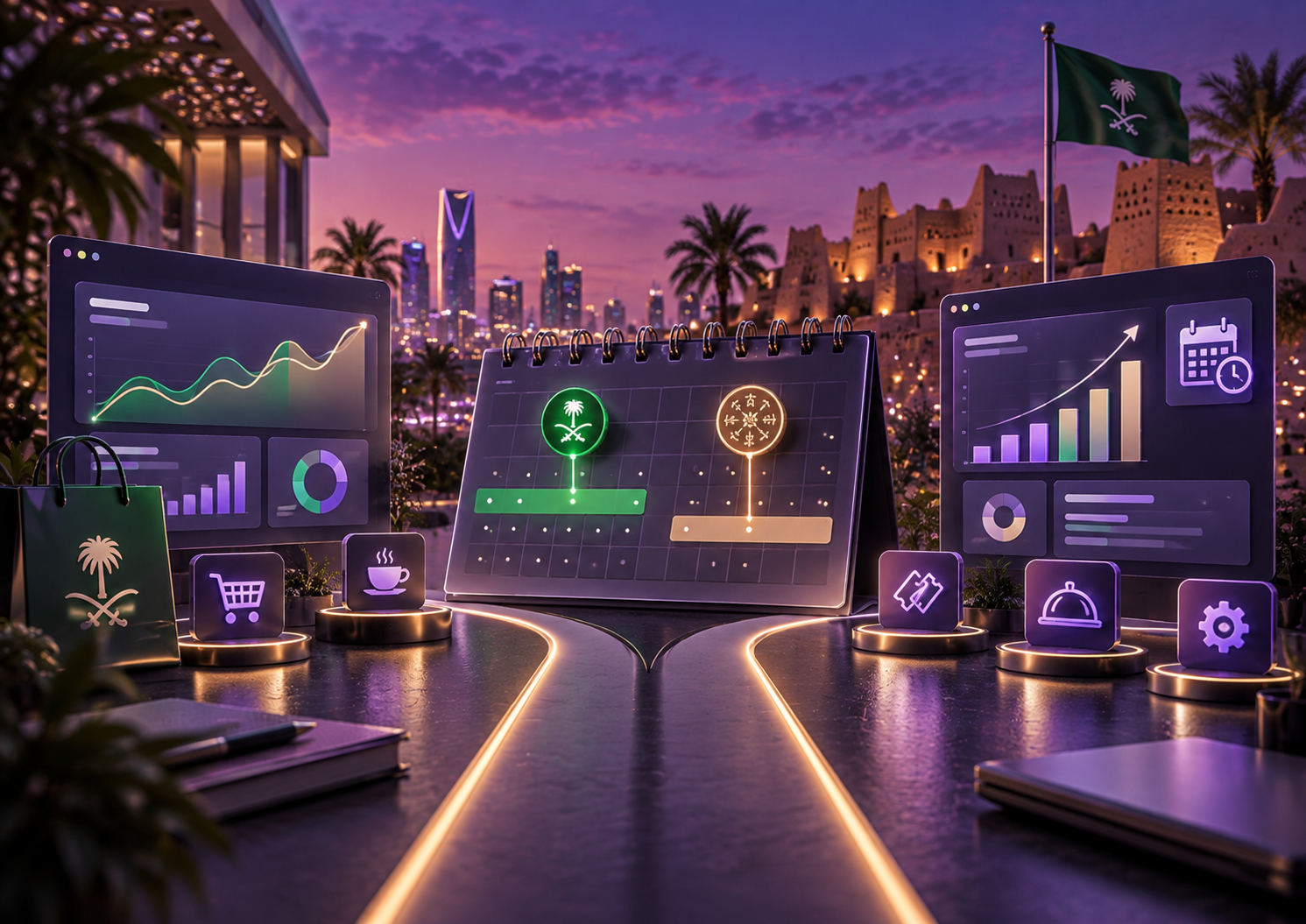 حملات اليوم الوطني ويوم التأسيس: متى تبدأ وكم تستمر حسب نشاطك؟ حملات اليوم الوطني ويوم التأسيس حسب النشاط التجاري في السعودية
