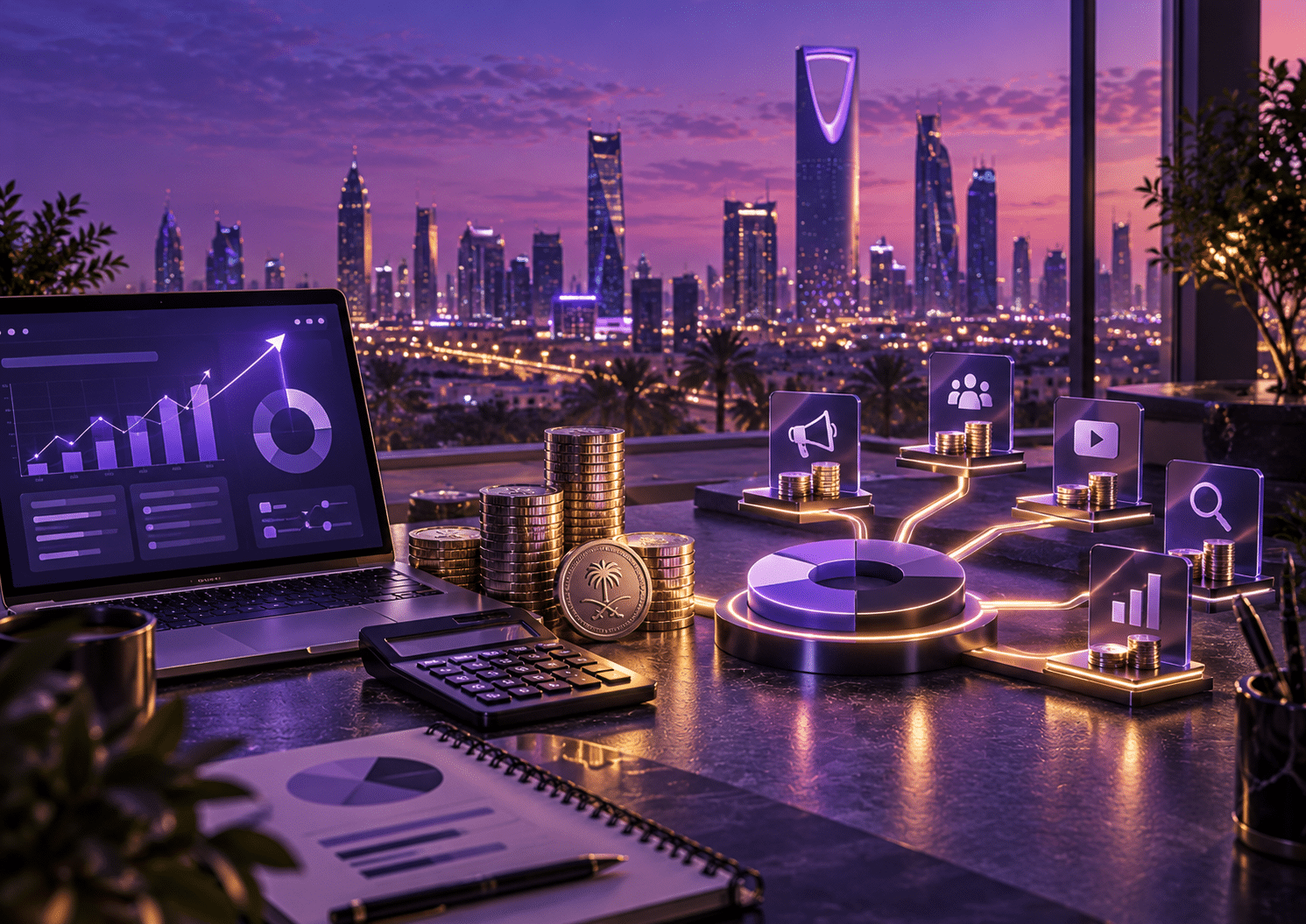 حساب الميزانية التسويقية المناسبة للمشاريع في السعودية