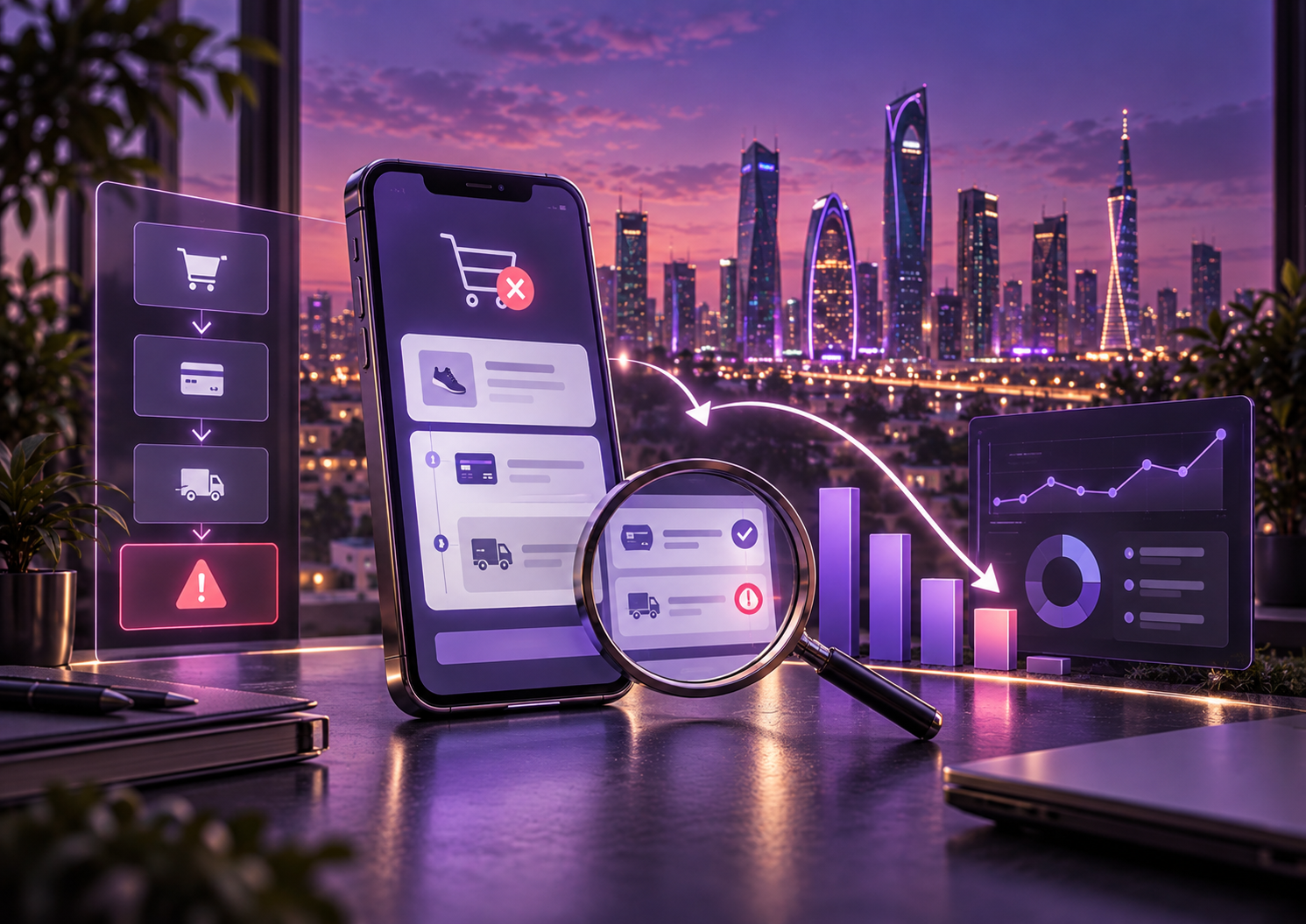 لماذا يترك العميل السلة عند الدفع؟ تدقيق تجربة الشراء على الجوال خطوة بخطوة ترك السلة عند الدفع وتجربة الشراء على الجوال
