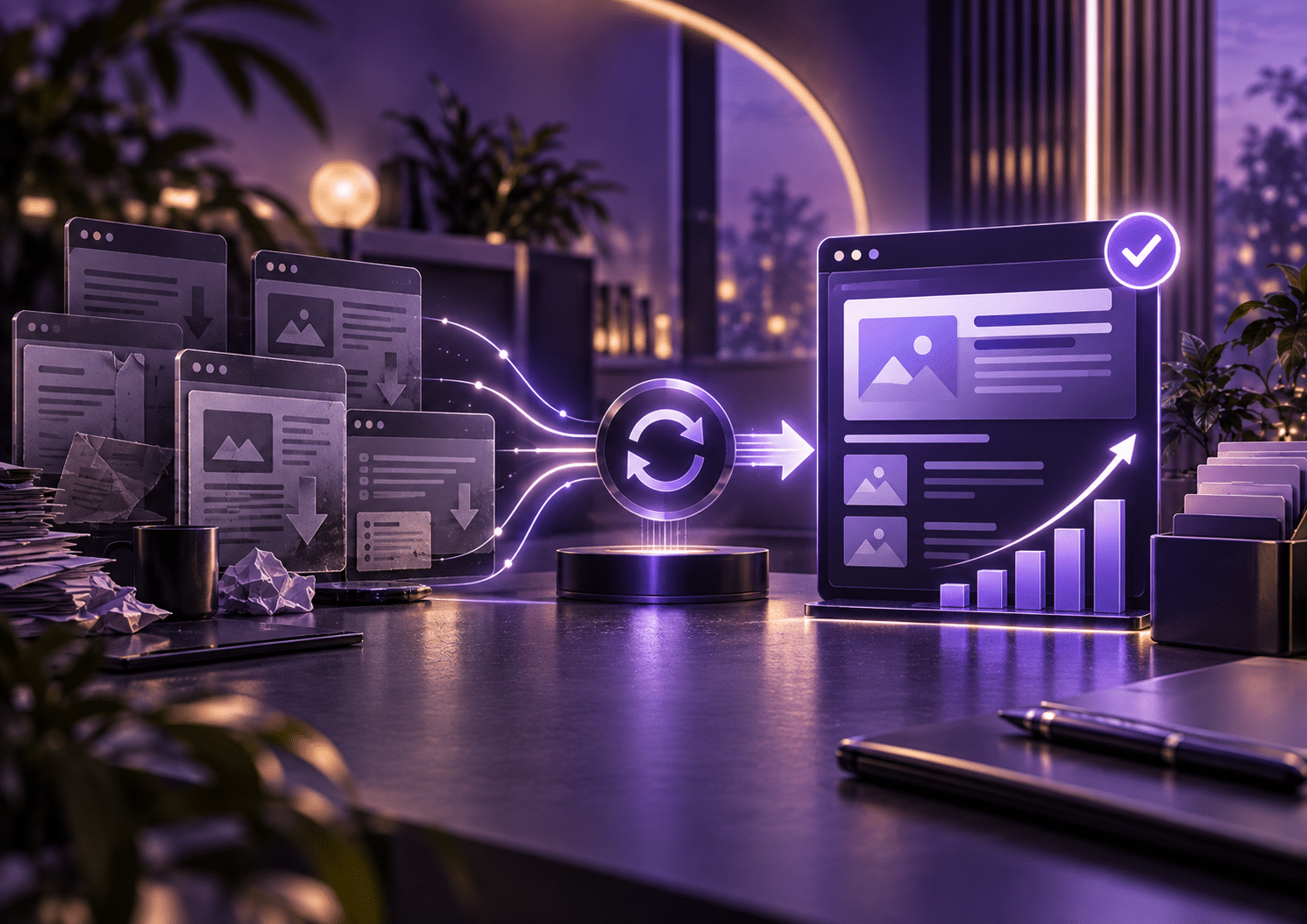 تحديث المحتوى القديم ودمج الصفحات المتنافسة لتحسين SEO
